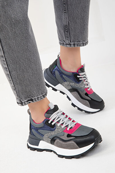 SOHO Black-Smoked Women's Sneaker 19841