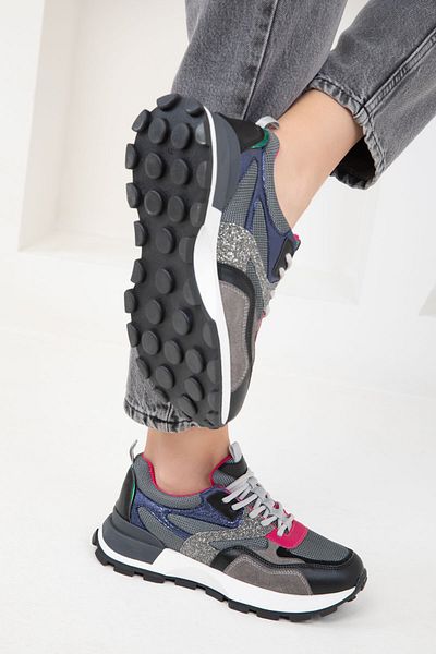SOHO Black-Smoked Women's Sneaker 19841