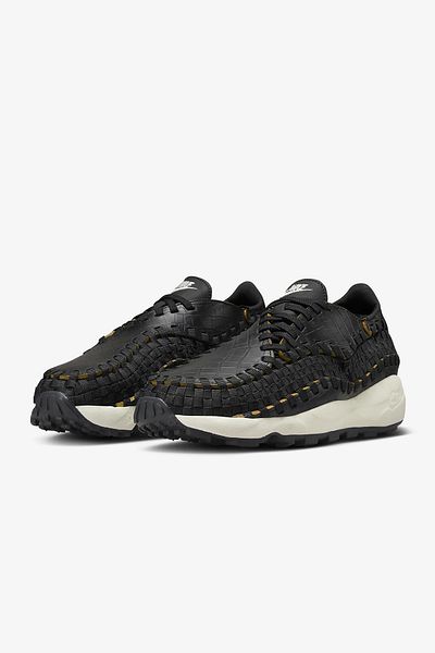 Nike Air Footscape tkané - prémiový černo/bílo-pouštní okr