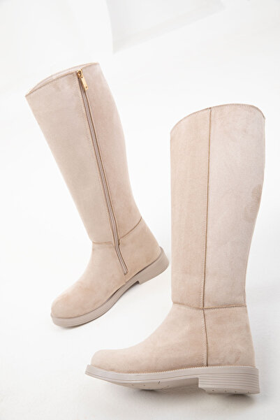 SOHO Velúr női csizma 17515 - bőrszín