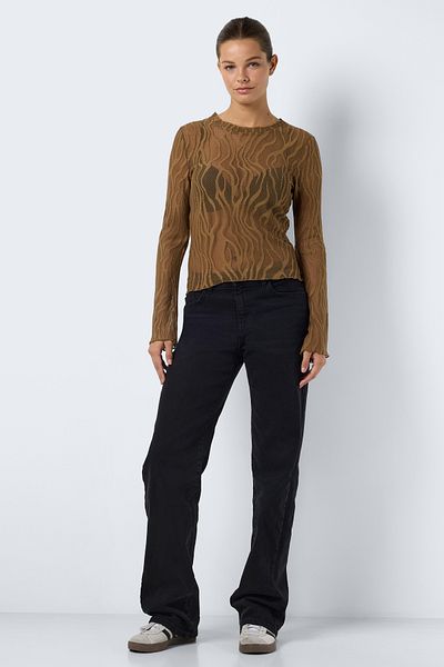 Noisy May LDS JRS O-NECK L/S TOP - BELL SLEEVES, KEEP LETTUCE HEM, NORMAL LENGTH