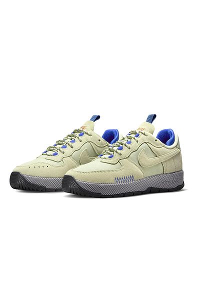 Nike W Air Force 1 Wild Olive Aura - Racer Blue Aquarius Blue