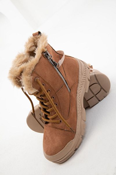 SOHO Dámské semišové boty Tan Suede - Model Bootie z roku 2007
