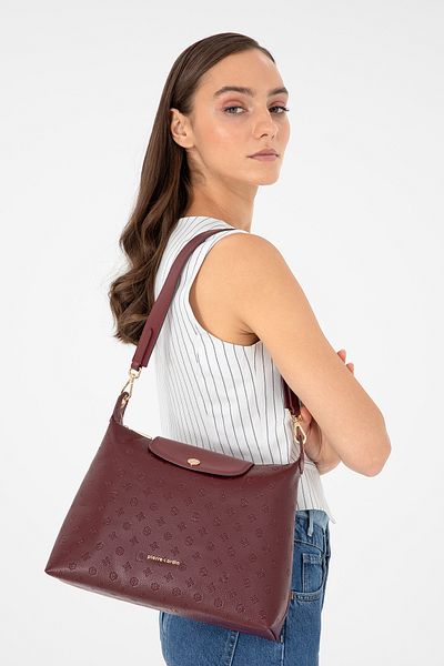 Pierre Cardin Geantă de umăr pentru femei Floater Roșu Claret 05PO24K1976