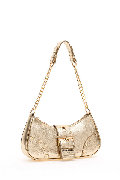 Pierre Cardin Altın Kırık Rugan Kadın Omuz Çantası 05PC24K24403
