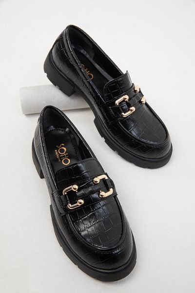 SOHO Czarne buty damskie Krako Casual 19527