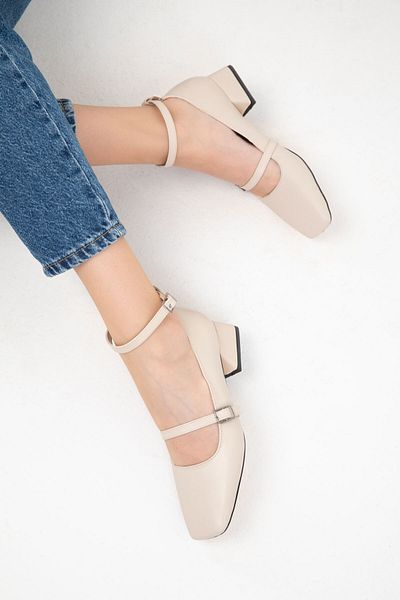 SOHO Beige Classic Women's High Heels - 19782