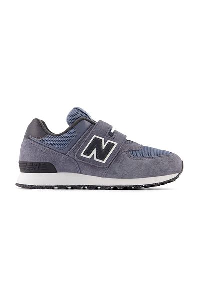 New Balance Detské čižmy Scarpa Pv574 - Čierna arktická šedá semišová / sieťovaná čižmy na životný štýl