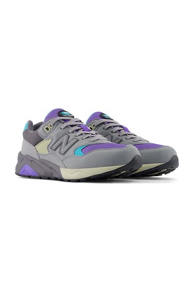 New Balance Scarpa Kids Lifestyle Gc580 - šedá/fialová syntetika/textil