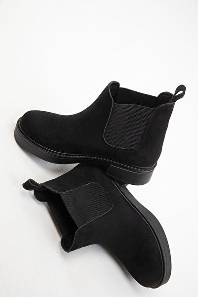 SOHO Siyah Süet Kadın Bot & Bootie 18371