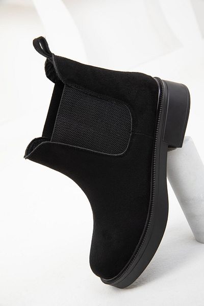 SOHO Black Suede Women's Boots & Booties 18371