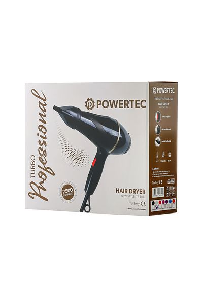 POWERTEC Tr-501 Professional Black Color Blow Dryer