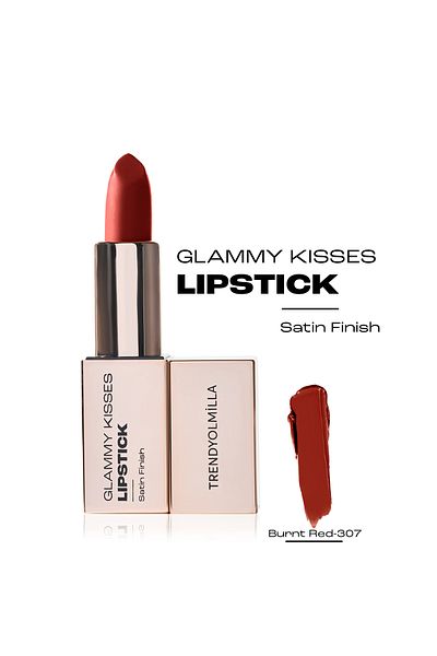 Trendyolmilla Beauty Feuchtigkeitsspendender Satin-Lippenstift mit Avocadoöl Burnt Red 307 TKZAW25RJ00001