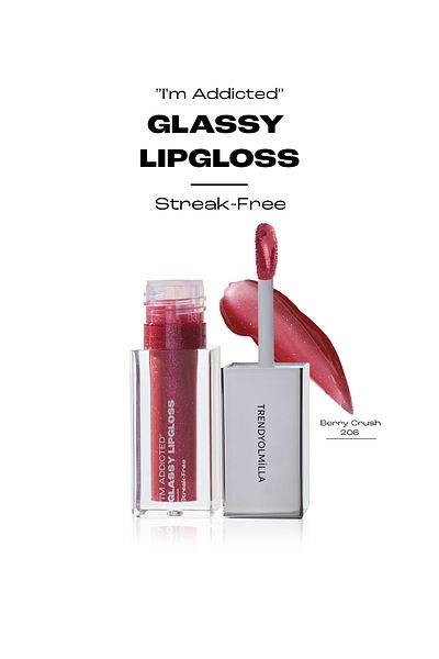 Trendyolmilla Beauty Extra glänzender Lipgloss ohne Glitzerlinien – Berry Crush-206 TKZAW25DP00000