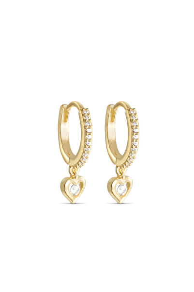 Joy of Jade Patricia Küpe 1 Mikron 18 Ayar Altın Kaplama (925 Ayar Gümüş Üzerine), Zirkonyum