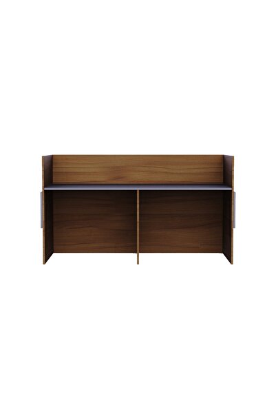 Mahmayi Natural Dijon Walnut-Dust Grey RD-1 Reception Desk 180 cm
