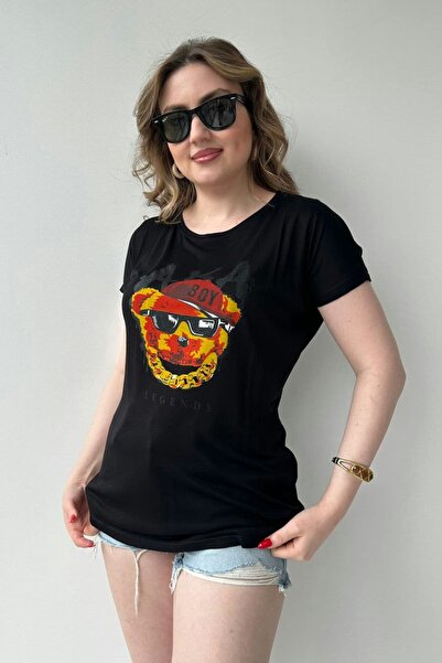 MaziButik Αλληλώς T-shirt Μαύρο