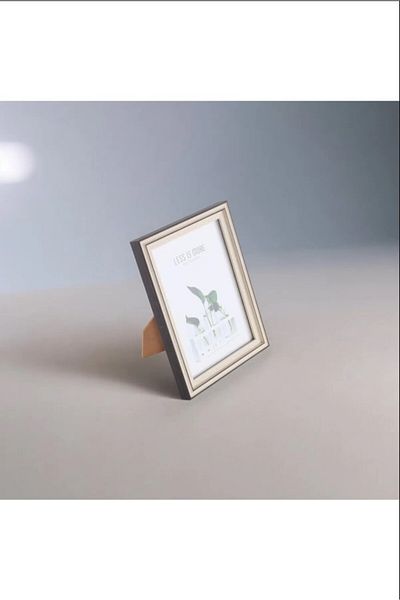 Tasarım Evi Wooden Framed Decorative Painting for Certificate Diploma Document Frame 10X15 cm