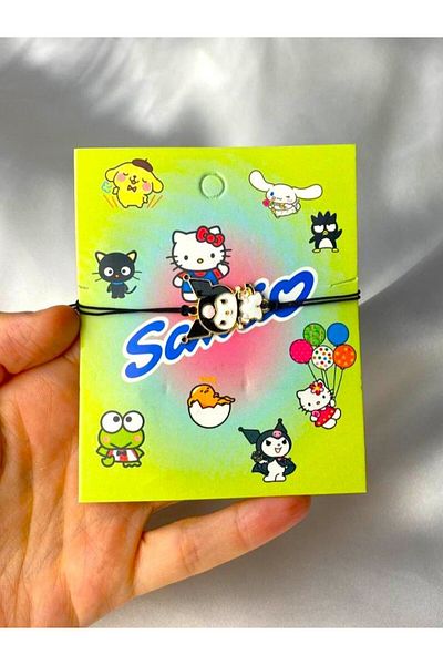 Herşey Nota Colorful Kuromi - Adjustable String Bracelet