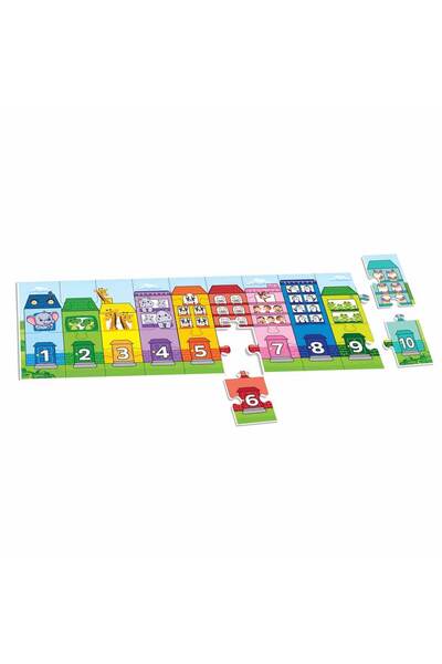 Sunman Smile Games 20 Parça Puzzle: Sevimli Hayvanlar ve Evleri
