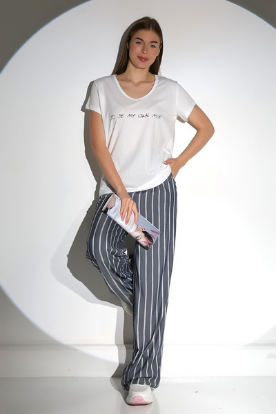 DİVİSTA Tricou alb cu mânecă scurtă imprimat de damă