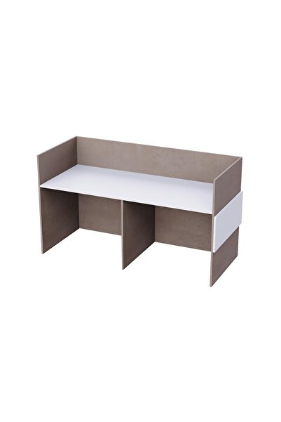 Mahmayi Light Concrete-White RD-1 Reception Desk 180 cm