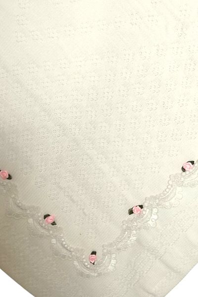 Pivami Pink Floral Patterned Baby Blanket - 100*100 Knitwear