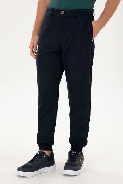 U.S. Polo Assn. Men's Navy Blue Canvas Trousers 50291175-Vr033