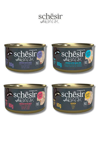 Schesir After Dark Pate Kedi Konservesi Karışık Paket 80 G X 4 Adet