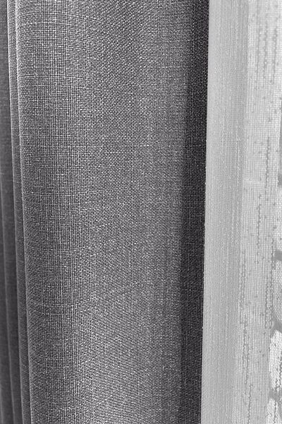 OnyxHome Paris Linen Background Curtain Anthracite Single Wing (Pleatless)