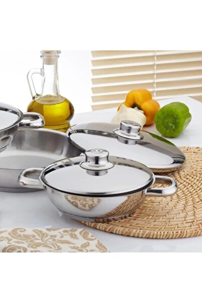 gülsan 6 Parça Çelik Kapaklı Omlet Set