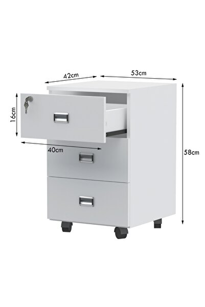 Mahmayi R06 White Office Reception Desk - 180cm