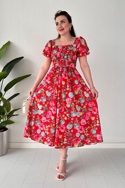 MaziButik Rochie roșie de grădină