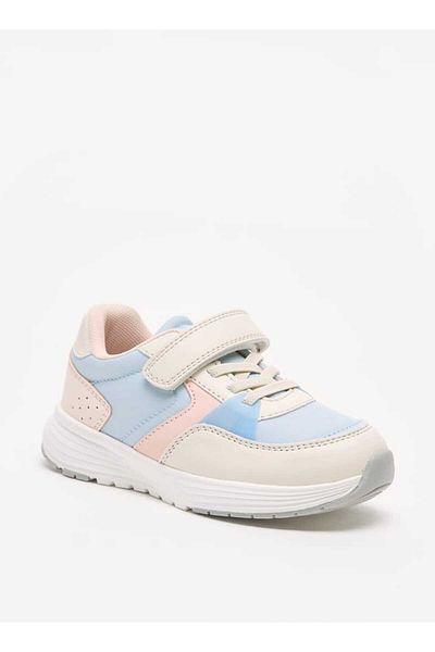 Juniors Colourblock Sneakers with Hook and Loop Closure