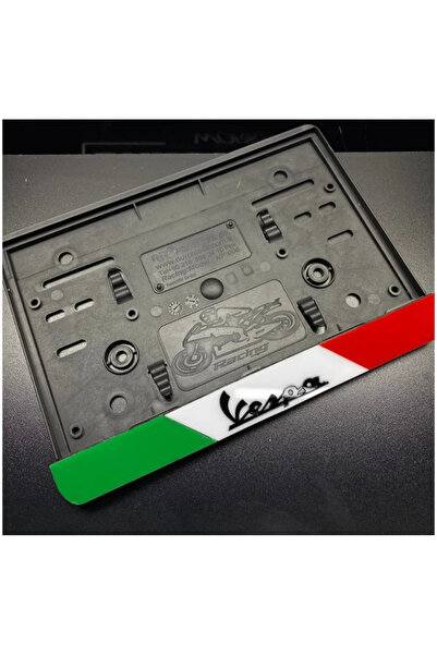 Erdizayn İtalyan Bayraklı Vespa Takmatik Pleksi Plakalık