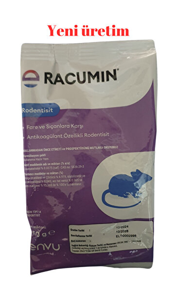 Bayer Yeni Üretim Envu Racumin Zehirli Fare Sıçan Buğdayı 250 gr