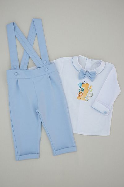 annerüyası 1 Year Old Safari Printed Salopette Suit