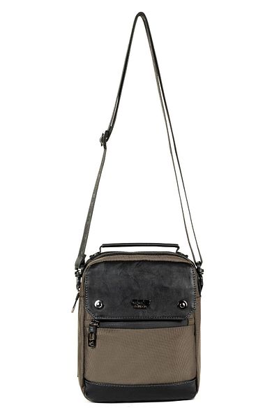 Necati Çanta Small Size Coffee Color Covered Multi-Compartment Shoulder and Hand Bag