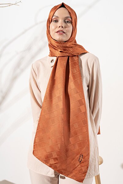 JAWEL Kadın Küp Desenli Jakarlı Şal
