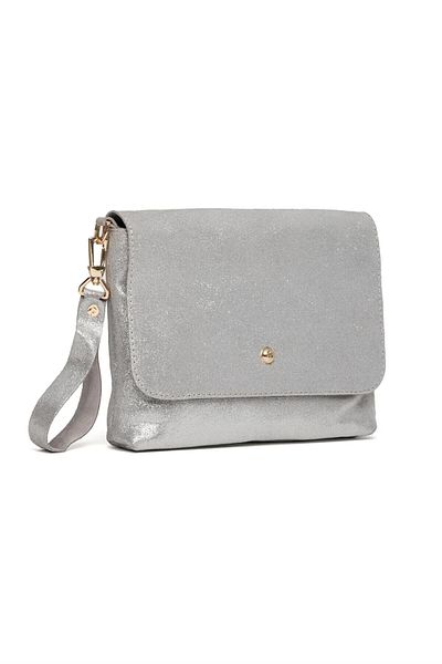 Jacquline Clzd333T Silver Women's Handbag