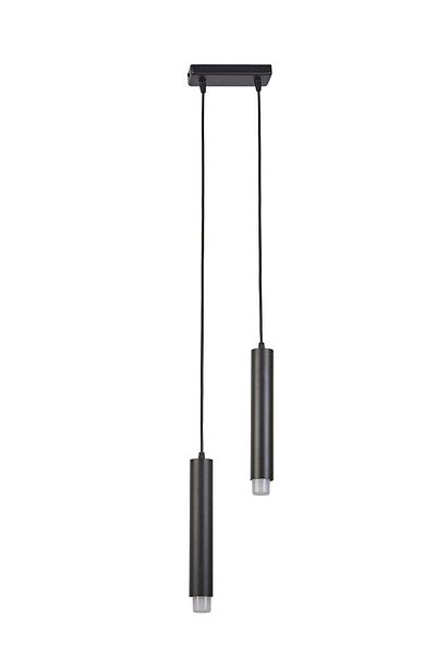 Bozyaka Aydınlatma Sarissa Decorative 2-Piece Black Metal Ceiling - Modern Chandelier, LED Bulbs Included
