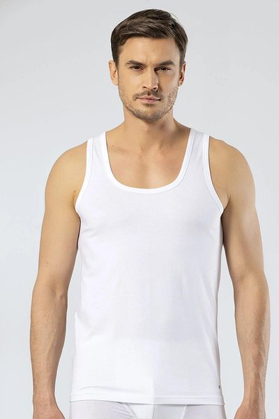 Cacharel 5 Pieces Men's White Undershirt 47%modal 47%cotton 6% Lycra 1401