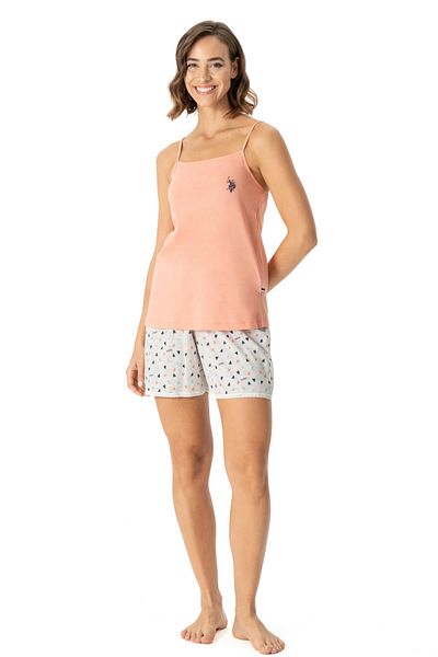 U.S. Polo Assn. BAZA. Polo Assn. Set de pantaloni scurți tricou cu bretele pentru damă