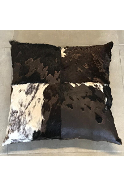 Dericibey Hakiki Kahverengi Renk Deri Kırlent DRB0002 50x50