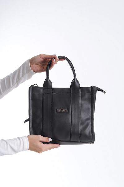 Ineshıt Women's Tote Model Detachable Strap Zippered Multi-Compartment Hand and Shoulder Bag