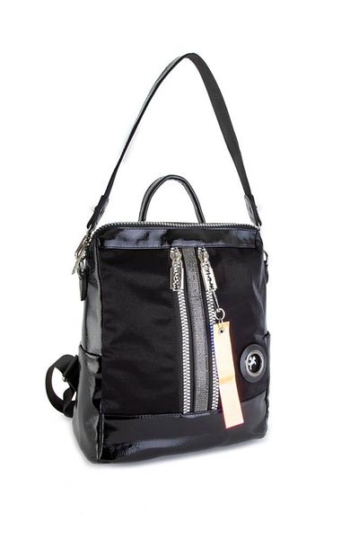 Nas Bag Rucsac de damă cu sclipici - negru