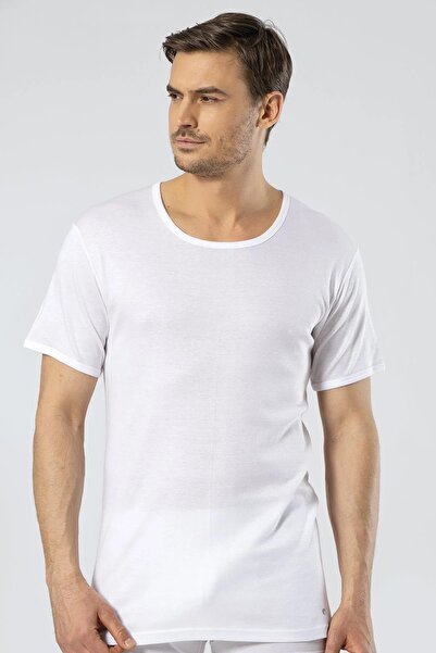 Cacharel 3 bucăți 50% modal 50% bumbac Tricou alb pentru bărbați 1206