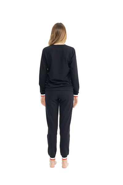 U.S. Polo Assn. Set de pijamale de damă bleumarin cu guler rotund
