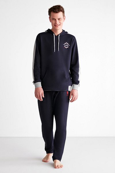 U.S. Polo Assn. Ανδρικό Σετ Φούτερ με μακριά κουκούλα με κουκούλα και τσέπη