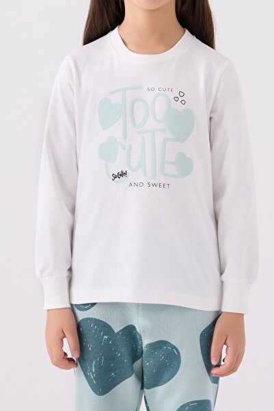 Rolypoly Girl's Single Jersey Woven Pajama Set